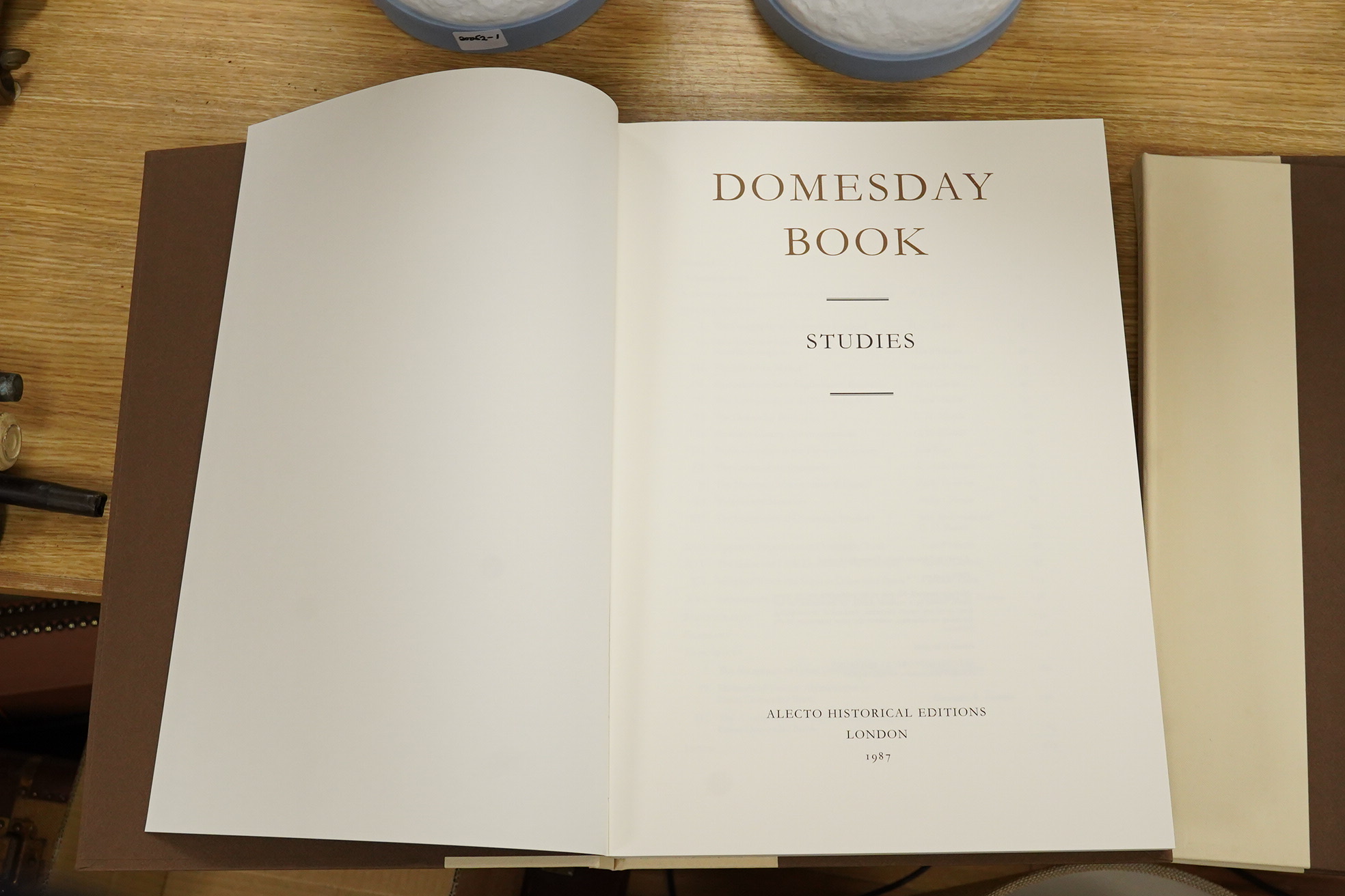 [Domesday] The Sussex Domesday, limited edition, 3 vols, facsimile plates and 2 folded maps; publishers cloth backed boards, gilt spines, in slipcase, 4to. Alecto Historical Editions, 1987-90